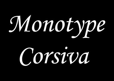 Monotype-corsiva